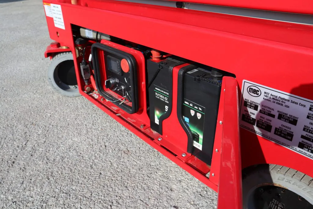 MEC Nano10XD Electric Slab Scissor Lift Batteries