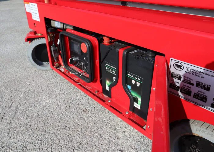 MEC Nano10XD Electric Slab Scissor Lift Batteries