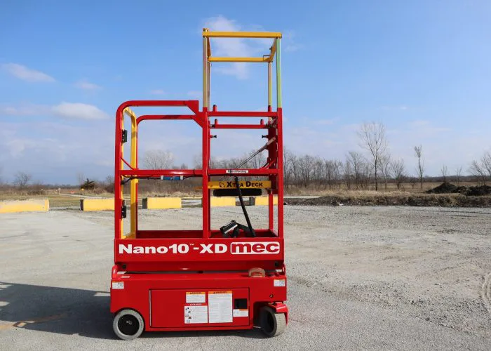 MEC Nano10XD Electric Slab Scissor Lift Side View