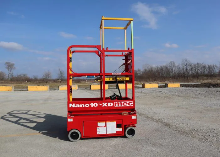 MEC Nano10XD Electric Slab Scissor Lift Side View
